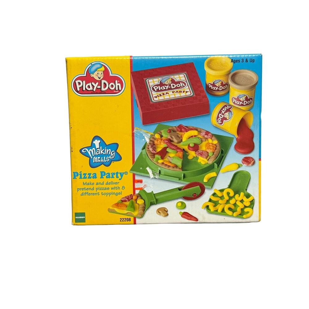 Vintage Brand New Play Doh Pizza Party Toy Set 1997 Hasbro